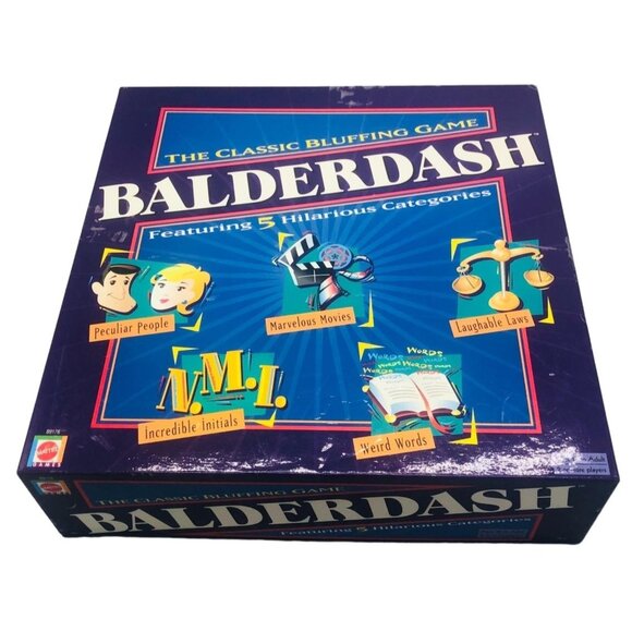 Balberdash mattel game age 12+ 2 or more players classic bluffing game READ - Picture 1 of 12